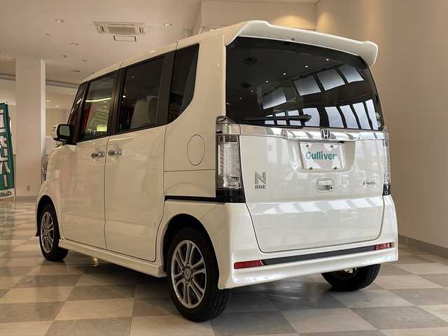 ホンダ Ｎ ＢＯＸ 2トーン カスタム G Aパッケージ 福井県 2014(平26)年 4.1万km プレミアムホワイトパール 社外ナビ/フルセグTV/バックカメラ/両側パワースライドドア/純正AW/オートライト/HIDヘッドライト/フォグランプ/プッシュスタート/スマートキー/スペアキー/ウィンカーミラー