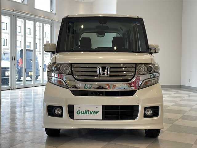 ホンダ Ｎ ＢＯＸ 2トーン カスタム G Aパッケージ 福井県 2014(平26)年 4.1万km プレミアムホワイトパール 社外ナビ/フルセグTV/バックカメラ/両側パワースライドドア/純正AW/オートライト/HIDヘッドライト/フォグランプ/プッシュスタート/スマートキー/スペアキー/ウィンカーミラー