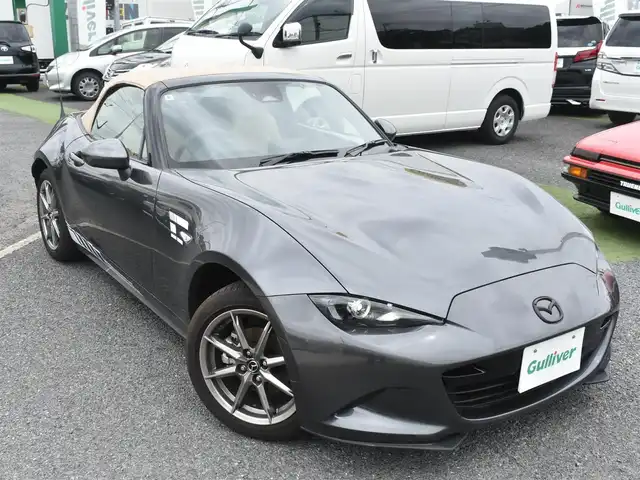 マツダ ロードスター S レザーパッケージ Vセレクション 神奈川県 2024(令6)年 0.3万km マシーングレープレミアムM 6速マニュアル/ワンオーナー/タンレザーシート/純正SDナビ/Bluetoothオーディオ/フルセグテレビ/バックカメラ/衝突軽減ブレーキ/レーンキープアシスト/衝突軽減ブレーキ/ＥＴＣ/純正１６inアルミホイール/オートライト/ＬＥＤライト/スマートキー/プッシュスタート/純正フロアマット/保証書