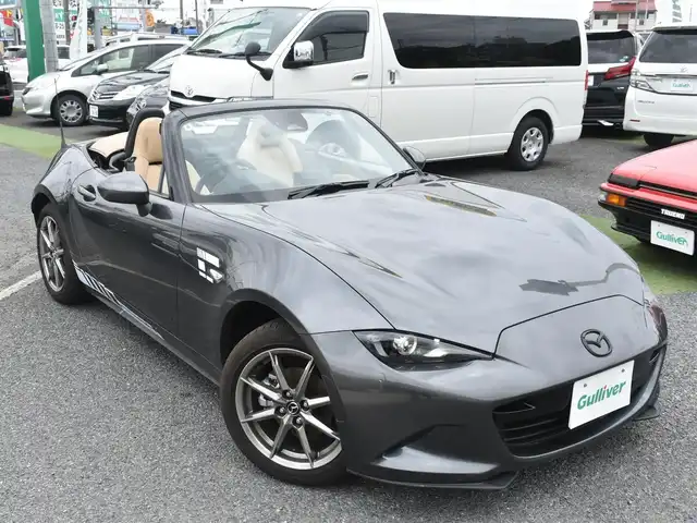 マツダ ロードスター S レザーパッケージ Vセレクション 神奈川県 2024(令6)年 0.3万km マシーングレープレミアムM 6速マニュアル/ワンオーナー/タンレザーシート/純正SDナビ/Bluetoothオーディオ/フルセグテレビ/バックカメラ/衝突軽減ブレーキ/レーンキープアシスト/衝突軽減ブレーキ/ＥＴＣ/純正１６inアルミホイール/オートライト/ＬＥＤライト/スマートキー/プッシュスタート/純正フロアマット/保証書