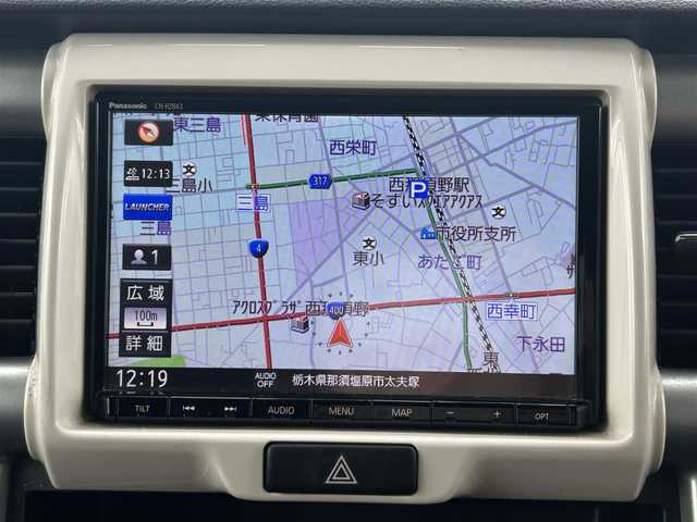 スズキ ハスラー G 栃木県 2019(平31)年 6.9万km シフォンアイボリーM デュアルカメラブレーキサポート/4WD/シートヒーター/社外ナビ/フルセグテレビ/バックモニター/アイドリングストップ/スマートキー/フロアマット/オートライト/プッシュスタート/ドアバイザー/横滑り防止装置