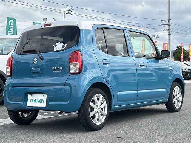 スズキ アルト ハイブリッドX 香川県 2022(令4)年 2万km ダスクブルーメタリック/ホワイト ディスプレィオーディオ／ＬＥＤライト／バックカメラ／オートライト／シートヒーター／ＥＴＣ／プッシュスタート／レーダーブレーキ／コーナーセンサー