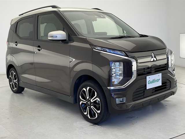 三菱 ｅＫクロス ＥＶ P 千葉県 2022(令4)年 2.2万km 茶Ⅱ 全方位カメラ/レーダークルーズコントロール/コーナーセンサー前後/レーンキープアシスト/衝突軽減ブレーキ/自動駐車システム/純正ナビ/　AppleCarplaｙ/AndroidAuto/　Bluetooth/フルセグTV//ビルトインETC2.0/デジタルインナーミラー/ステアリングヒーター/ハーフレザーシート/シートヒーター（D/N席）