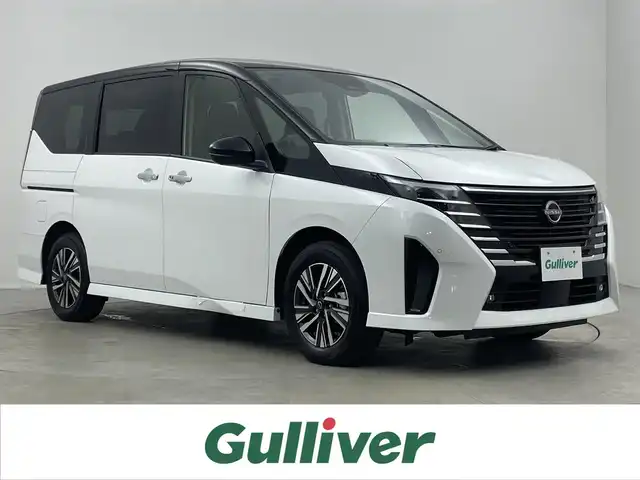 日産 セレナ e－パワー ハイウェイスター V 埼玉県 2025(令7)年 0.1千km パールⅡ 純正12.3インチコネクテッドナビ/　フルセグTV・BT・USB・HDMI/全方位アラウンドビューモニター/インテリジェントルームミラー/プロパイロット/インテリジェントエマージェンシーブレーキ/インテリジェントクルーズコントロール/両側パワースライドドア/ハンズフリーオートスライド/ビルトイン2.0ETC/BSW/ワイヤレス充電/ステアリングヒーター/前席・後席シートヒーター/フロント・セカンド・サードタイプC充電スロット