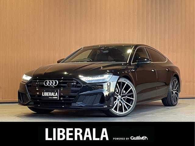 アウディ Ａ７ SB 40TDIクワトロ Sライン 愛知県 2020(令2)年 3.3万km ミトスブラックメタリック ドライビングパッケージ/アシスタンスパッケージ/21インチアルミ/純正メモリナビ/360°カメラ/ACC/BSM/LKA/アダプティブダンピングサスペンション/黒革シート/シートヒーター/パワーシート/マルチカラーアンビエントライト