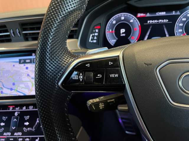 アウディ Ａ７ SB 40TDIクワトロ Sライン 愛知県 2020(令2)年 3.3万km ミトスブラックメタリック ドライビングパッケージ/アシスタンスパッケージ/21インチアルミ/純正メモリナビ/360°カメラ/ACC/BSM/LKA/アダプティブダンピングサスペンション/黒革シート/シートヒーター/パワーシート/マルチカラーアンビエントライト