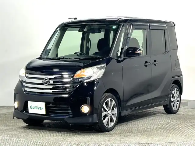 日産 デイズ ルークス ハイウェイスターX Gパッケージ 大阪府 2015(平27)年 3.9万km ブラック 純正ナビ(フルセグ/DVD再生/Bluetooth) 360カメラ ETC 両側パワースライドドア 衝突軽減 踏み間違い防止システム アイドリングストップ オートライト Pスタート HIDヘッドライト