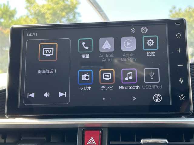 トヨタ ライズ G 愛媛県 2024(令6)年 2万km ブラックマイカメタリック 登録時走行距離:19468km/純正メモリナビ/AM/FM/CD/DVD/フルセグTV/BT/car play/android auto/HDMI/バックカメラ/ビルトインETC/トヨタセーフティセンス（PCS/LDA）/衝突軽減システム/横滑り防止装置/LEDヘッドライト/オートライト/純正エアロ(フロント、サイド、リア)/エンジンスタートボタン/スマートキー/純正アルミホイール/純正フロアマット/MT付A/T/コーナーセンサー