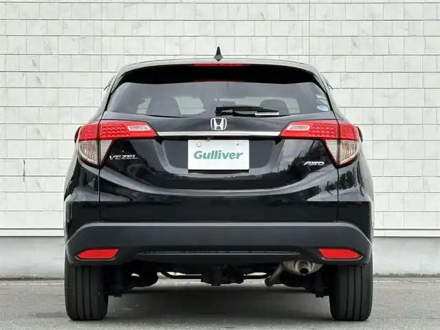 ホンダ ヴェゼル G ホンダセンシング 岩手県 2018(平30)年 6.9万km クリスタルブラックパール 禁煙車/4WD/追従型クルーズコントロール/純正ナビ/→フルセグTV/Bluetooth/CD/DVD/FM/AM/バックカメラ/ステアリングスイッチ/レーンキープアシスト/衝突軽減システム/横滑り防止装置/電子パーキング/オートブレーキホールド/オートライト/LEDヘッドライト/〇プッシュスタート/〇電動格納ミラー/〇ウィンカーミラー/〇ドアバイザー/〇フロアマット/〇シガーソケット/〇スマートキー/ビルトインETC