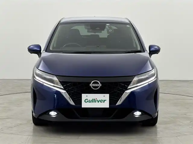 日産 ノート X 福岡県 2022(令4)年 5.6万km オーロラフレアブルーパール 純正ＤＡナビ／フルセグＴＶ　/アラウンドビューモニター　/デジタルインナーミラー　/ＥＴＣ　/前後ドラレコ　/コーナーセンサー　/エマージェンシーブレーキ　/レーンキープ　/ブラインドスポットモニター　/ＬＥＤヘッドライト