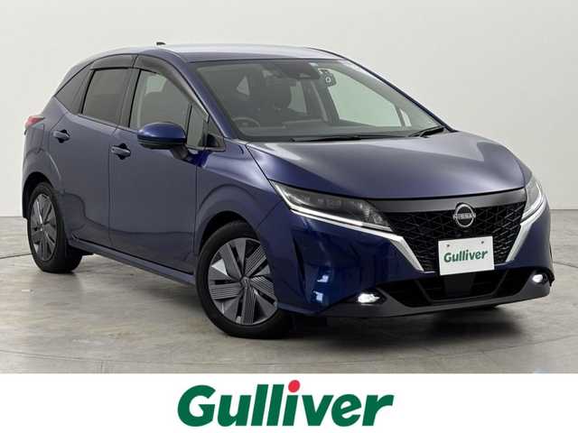 日産 ノート X 福岡県 2022(令4)年 5.6万km オーロラフレアブルーパール 純正ＤＡナビ／フルセグＴＶ　/アラウンドビューモニター　/デジタルインナーミラー　/ＥＴＣ　/前後ドラレコ　/コーナーセンサー　/エマージェンシーブレーキ　/レーンキープ　/ブラインドスポットモニター　/ＬＥＤヘッドライト