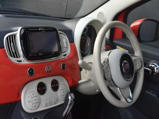 フィアット ５００ スカッコ 和歌山県 2017(平29)年 5.2万km オレンジ 特別仕様車 /ガラスルーフ /ナビ /TV /Bカメラ /beatsオーディオ /ドラレコ /専用チェック柄シート /専用15incAW /HIDライト /キーレス /ステアリングスイッチ /オートエアコン /ETC