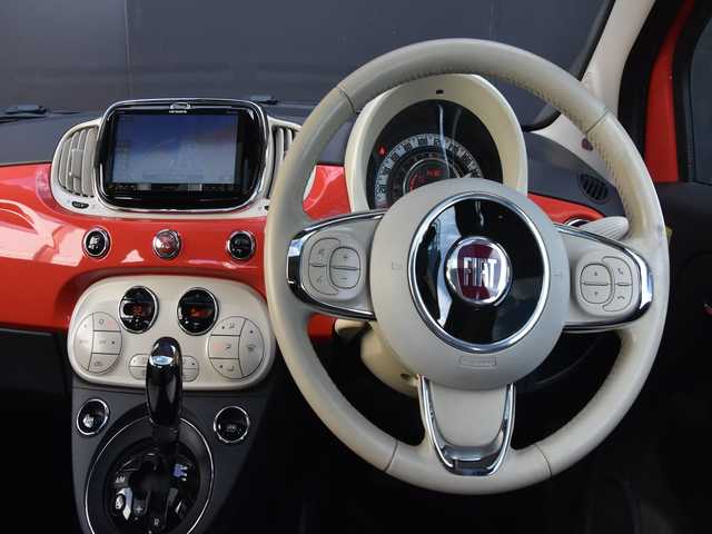 フィアット ５００ スカッコ 和歌山県 2017(平29)年 5.2万km オレンジ 特別仕様車 /ガラスルーフ /ナビ /TV /Bカメラ /beatsオーディオ /ドラレコ /専用チェック柄シート /専用15incAW /HIDライト /キーレス /ステアリングスイッチ /オートエアコン /ETC