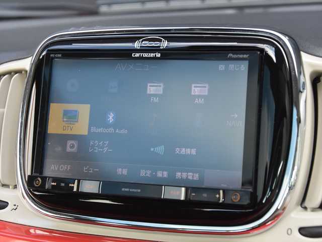 フィアット ５００ スカッコ 和歌山県 2017(平29)年 5.2万km オレンジ 特別仕様車 /ガラスルーフ /ナビ /TV /Bカメラ /beatsオーディオ /ドラレコ /専用チェック柄シート /専用15incAW /HIDライト /キーレス /ステアリングスイッチ /オートエアコン /ETC