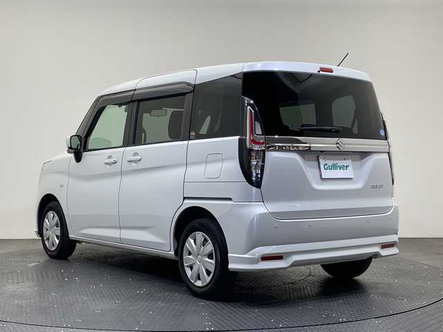 スズキ ソリオ G 愛媛県 2021(令3)年 5.4万km ピュアホワイトP 社外７インチナビ（CN-E330D）/ワンセグTV/バックカメラ/ドライブレコーダー/コーナーセンサー/両側スライドドア/オートライト/オートマチックハイビーム/電動格納ドアミラー/スマートキー/プッシュスタート/禁煙車