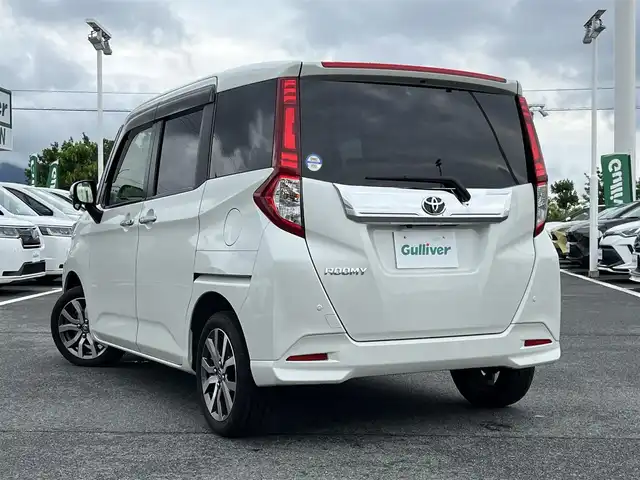 トヨタ ルーミー カスタムG－T 奈良県 2018(平30)年 3.3万km パールホワイトⅢ ターボ/純正ナビ(フルセグTV/CD/AM・FM/BT)/バックカメラ/前方ドラレコ/両側パワースライドドア/クルーズコントロール/サイドビューランプ/アイドリングストップ機能/前後コーナーセンサー/純正15インチアルミホイール/純正フロアマット/LEDヘッドライト/フォグランプ/後席サンシェード/サイドカーテンエアバッグ/プッシュスタート
