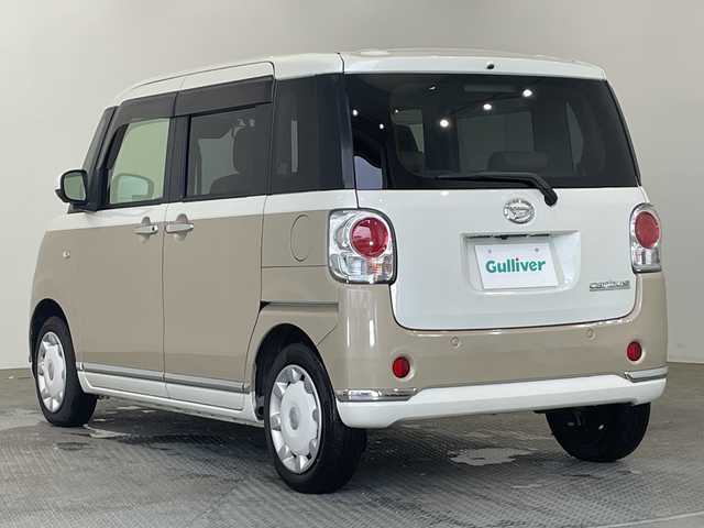 ダイハツ ムーヴ キャンバス G メイクアップ リミテッド　SAⅢ 栃木県 2022(令4)年 2.1万km パールホワイトⅢ/ナチュラルベージュマイカメタリック 2トーン 社外ナビ/（Bluetooth）/バックカメラ/全方位カメラ/スマートアシストIII/・衝突回避支援ブレーキ機能/・衝突警報機能/・車線逸脱警報機能/・誤発進抑制制御機能/・先行車発進お知らせ機能/・前後コーナーセンサー/・オートハイビーム/クルーズコントロール/両側パワースライドドア/前方ドライブレコーダー/LEDヘッドライト/禁煙車/LEDヘッドライト/スマートキー/アイドリングストップ