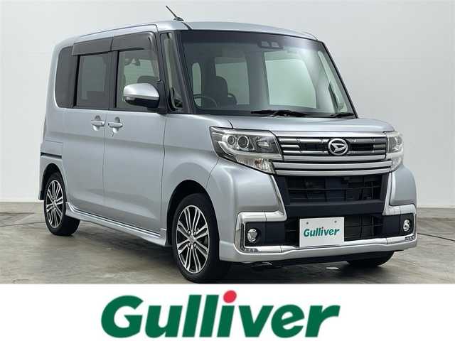 ダイハツ タント カスタム RS トップED SA Ⅲ 岡山県 2018(平30)年 5.3万km ブライトシルバーメタリック 純正ナビ/【ナビ/フルセグ/Bluetooth/DVD/CD】	/バックカメラ	/オートハイビーム	/LEDヘッドライト（AUTO機能付き）	/ETC	/運転席シートヒーター		/衝突軽減ブレーキシステム	/車線逸脱防止システム	/横滑り防止装置	/社外ドライブレコーダー（前後）	/純正15インチアルミ/純正フロアマット	/ステアリングスイッチ	/チルトステアリング/ウィンカーミラー/ドアバイザー/プッシュスタート	/スマートキー×2	/ナビ取扱説明書
