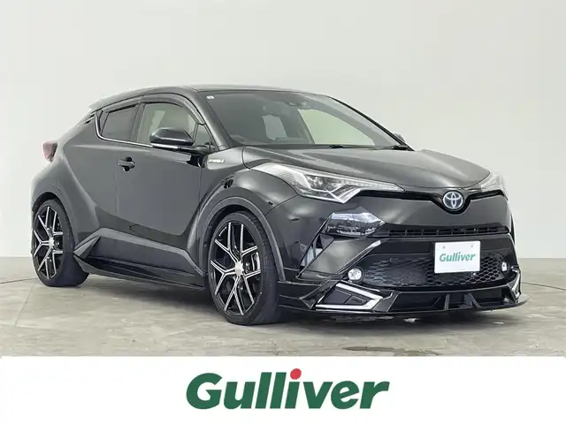 トヨタ Ｃ－ＨＲ G 千葉県 2019(平31)年 2.5万km ブラックマイカ セーフティセンスP/（衝突回避支援パッケージ）/・プリクラッシュセーフティシステム/・レーンディパーチャーアラート/・オートマチックハイビーム/・レーダークルーズコントロール/ブラインドスポットモニター/純正9インチメモリーナビ/・フルセグTV/・Bluetooth接続/・CD/DVD再生機能/バックカメラ/前後コーナーセンサー/LEDヘッドライト/スマートキー/社外20インチアルミホイール(WALD)/社外フルエアロ(WALD)