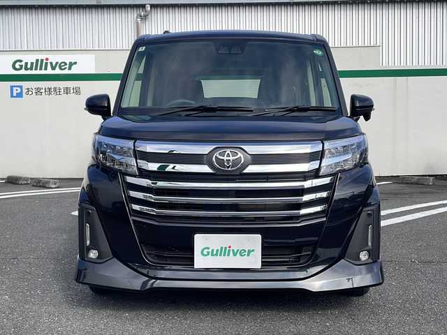 トヨタ ルーミー カスタムG 東京都 2024(令6)年 0.8万km ブラックマイカメタリック ワンオーナー/純正9インチフルセグTVディスプレイオーディオ/(Bluetooth/USB/iPod)/純正14インチアルミホイール/両側パワースライドドア/追従型クルーズコントロール/アイドリングストップ/横滑り防止装置/オートライト/スマートキー/スペアキー1本/取説書/保証書