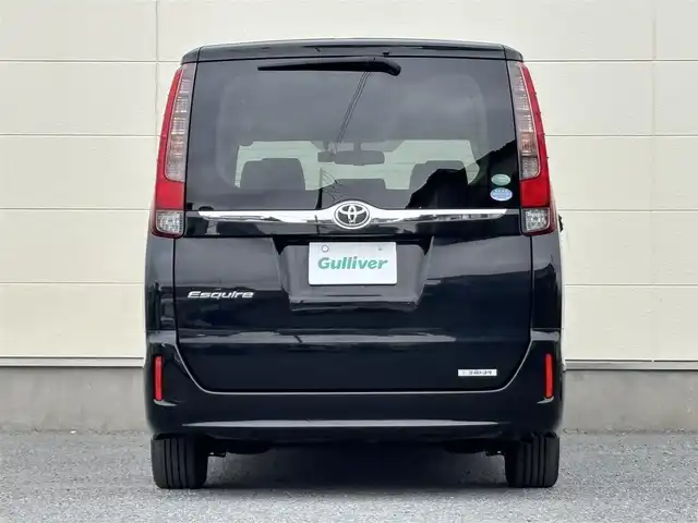 トヨタ エスクァイア Gi 茨城県 2014(平26)年 7.4万km ブラック 純正ナビ/ (AM/FM/CD/Bluetooth/フルセグTV)/バックカメラ/フリップダウンモニター/クルーズコントロール/スペアキー/ビルトインETC/ドライブレコーダー(前後)/両側パワースライドドア/シートヒーター/オートライト/衝突被害軽減ブレーキ/純正アルミホイール/純正フロアマット