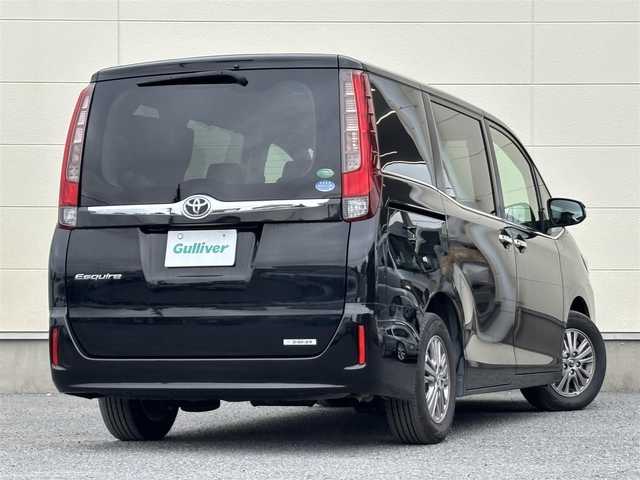 トヨタ エスクァイア Gi 茨城県 2014(平26)年 7.4万km ブラック 純正ナビ/ (AM/FM/CD/Bluetooth/フルセグTV)/バックカメラ/フリップダウンモニター/クルーズコントロール/スペアキー/ビルトインETC/ドライブレコーダー(前後)/両側パワースライドドア/シートヒーター/オートライト/衝突被害軽減ブレーキ/純正アルミホイール/純正フロアマット