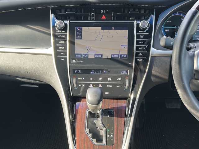 トヨタ ハリアー ハイブリッド プレミアム 秋田県 2014(平26)年 7.6万km スパークリングブラックパールクリスタルシャイン 4WD/純正SDナビ/Bluetooth、CD/DVD、フルセグTV）/バックカメラ/ETC/クルーズコントロール/パワーバックドア/D席パワーシート/ハーフレザーシート/純正リアスポイラー/純正18インチAW/取説/スペアキー