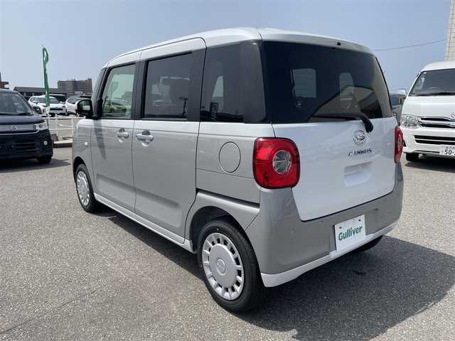 ダイハツ ムーヴ キャンバス ストライプス X 石川県 2025(令7)年 0.1万km未満 グレーⅡ 届出済未使用車/純正メモリーナビ/フルセグTV/両側パワースライドドア/オートライト/オートエアコン/ABS/スマートアシスト/2トーンカラー/スマートキー/プッシュスタート/電動ミラー/保証書/取説