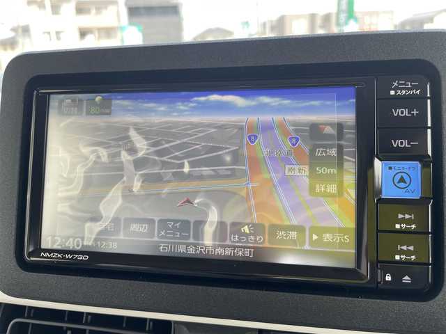 ダイハツ ムーヴ キャンバス ストライプス X 石川県 2025(令7)年 0.1万km未満 グレーⅡ 届出済未使用車/純正メモリーナビ/フルセグTV/両側パワースライドドア/オートライト/オートエアコン/ABS/スマートアシスト/2トーンカラー/スマートキー/プッシュスタート/電動ミラー/保証書/取説