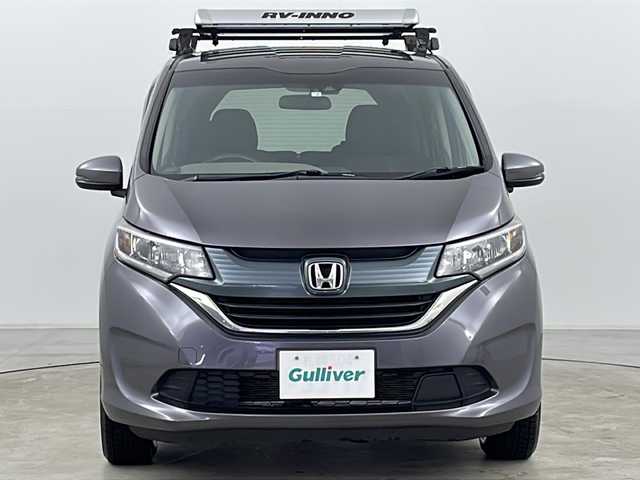 ホンダ フリード G ホンダセンシング 道央・札幌 2018(平30)年 5.4万km モダンスティールM ・4WD/・純正ナビ/CD/DVD/BT/・フルセグTV/・バックカメラ/・ホンダセンシング/　衝突軽減ブレーキ/　誤発進抑制/　アダプティブクルーズコントロール/　車線維持支援/　歩行者事故低減ステアリング/　路外逸脱抑制/　先行車発進お知らせ/　標識認識/・純正エンジンスターター /・ビルトインETC/・前席シートヒーター /・アイドリングストップ/・社外ルーフデッキ/・社外LEDヘッドライト/・社外レーダー/・後席シェード/・スペアキー/・15インチ社外AW冬タイヤ/・積込夏タイヤ/・取扱説明書/・保証書