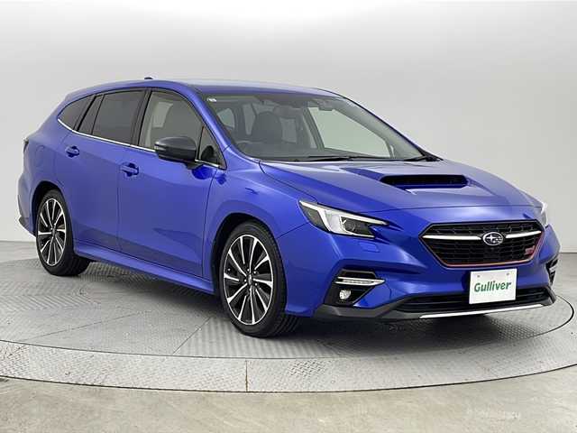 スバル レヴォーグ 1．8STIスポーツ EX 新潟県 2023(令5)年 5.6万km WRブルーパール アイサイトX/純正メモリナビ/(AM/FM/フルセグ/Bluetooth)/バックカメラ/サイドカメラ/パワーバックドア/全車速追従機能付きクルーズコントロール/LEDオートライト/前席パワーシート/前席シートヒーター/レザーシート/純正18インチアルミホイール/ステアリングリモコン/純正フロアマット/スマートキー/ETC