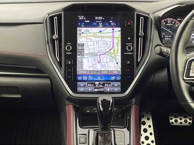 スバル レヴォーグ 1．8STIスポーツ EX 新潟県 2023(令5)年 5.6万km WRブルーパール アイサイトX/純正メモリナビ/(AM/FM/フルセグ/Bluetooth)/バックカメラ/サイドカメラ/パワーバックドア/全車速追従機能付きクルーズコントロール/LEDオートライト/前席パワーシート/前席シートヒーター/レザーシート/純正18インチアルミホイール/ステアリングリモコン/純正フロアマット/スマートキー/ETC