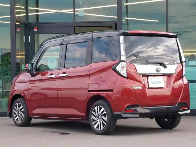 トヨタ タンク カスタムG 東京都 2019(平31)年 4.5万km ブラックマイカメタリック/ファイアークォーツレッドメタリック 純正9インチナビ/フルセグ/バックカメラ/ビルトインETC/ドライブレコーダー/両側パワースライドドア/クルーズコントロール/オートマチックハイビーム/衝突軽減ブレーキ/レーンキープアシスト/コーナーセンサー/スマートキー/純正14インチAW