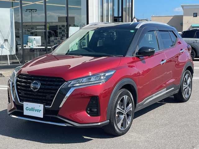 日産 キックス X 長崎県 2020(令2)年 8.9万km ラディアントレッド/ピュアブラック 2トーン 純正メモリーナビ/CD/DVD/BT/USB/フルセグTV/アラウンドビューモニター/エマージェンシーブレーキ/プロパイロット/ステアリングスイッチ/合皮ハーフレザーシート/前席シートヒーター/ステアリングヒーター/デジタルインナーミラー/360度ドライブレコーダー/ルーフレール/ETC/スマートキー×2