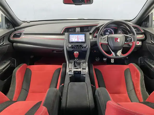 ホンダ シビック タイプR 岐阜県 2019(令1)年 2.8万km チャンピオンシップホワイト ワンオーナー/6速マニュアルシフト/bluetooth/CD/DVD/フルセグテレビ視聴可能ナビ/バックカメラ/ビルトインETC/電動パーキングブレーキ/bremboブレーキキャリパー/無限リアスポイラー/純正フロアマット/純正20インチアルミホイール