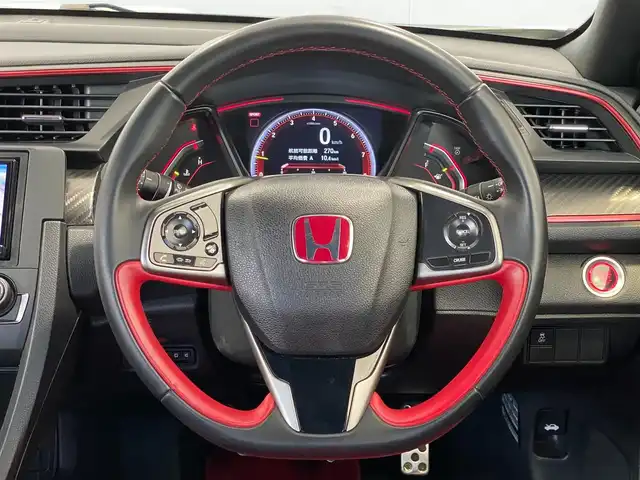 ホンダ シビック タイプR 岐阜県 2019(令1)年 2.8万km チャンピオンシップホワイト ワンオーナー/6速マニュアルシフト/bluetooth/CD/DVD/フルセグテレビ視聴可能ナビ/バックカメラ/ビルトインETC/電動パーキングブレーキ/bremboブレーキキャリパー/無限リアスポイラー/純正フロアマット/純正20インチアルミホイール
