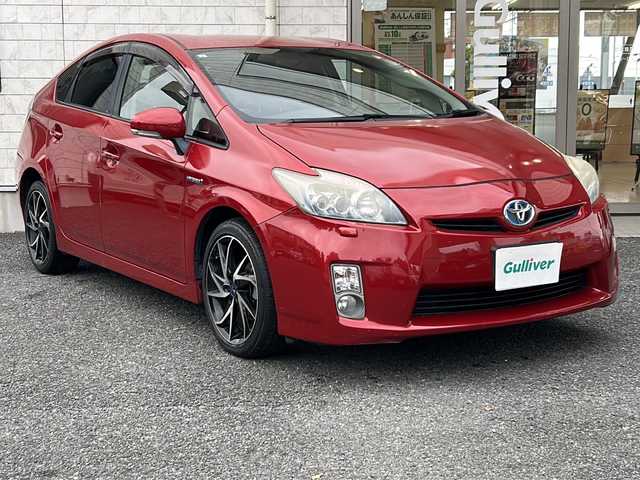 トヨタ プリウス S ツーリングセレクション 埼玉県 2011(平23)年 16.1万km レッドマイカメタリック 純正ナビ/ＦＭ／ＡＭ／ＤＶＤ／ＣＤ／ＢＴ/バックカメラ/純正フロアマット/オートライト/保証書/取扱説明書