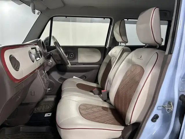 スズキ ラパン ショコラ X 佐賀県 2013(平25)年 4.7万km エアブルーメタリック ワンオーナー/禁煙車/純正ナビ/ワンセグ/Bluetooth/バックカメラ/ABS/スマートキー/フロアマット/純正14インチアルミホイール/保証書/取扱説明書