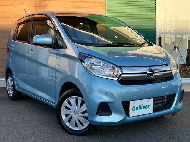 日産 デイズ J 静岡県 2019(平31)年 0.8万km アイスブルー 社外オーディオ/（CD/AM/FM）/コーナーセンサー（前後）/リモコンキー/純正フロアマット/純正ドアバイザー/保証書/取扱説明書