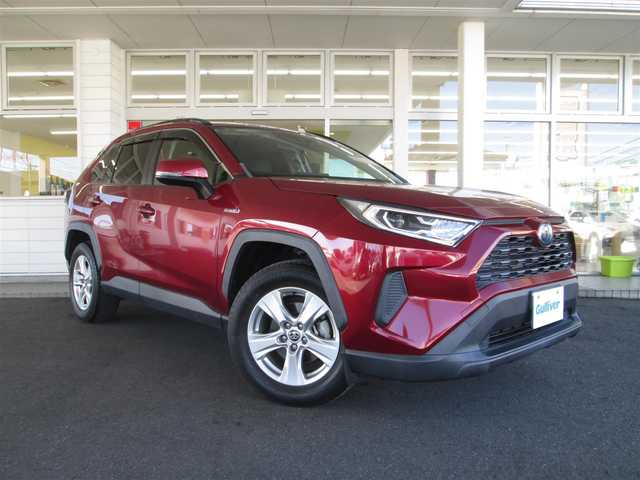 トヨタ ＲＡＶ４ ハイブリットX 千葉県 2020(令2)年 3.8万km センシュアルレッドマイカ ワンオーナー/4WD/純正SDナビ、フルセグTV/バックカメラ/純正オーディオ【DVD/CD/BT/SD】/LEDヘッドライト/Toyota Safety Sense/レーダークルーズコントロール/レーンキープアシスト/AC100V/TRDドアハンドルプロテクター/純正前方ドライブレコーダー/ビルトインETC/スペアキー/取扱説明書/ナビ取扱説明書/新車時保証書/トヨタ整備記録簿(R3/R4/R5/R6)
