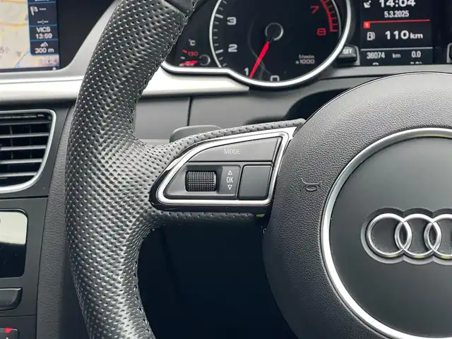 アウディ Ａ５ SB 2．0 TFSI クワトロ 山梨県 2014(平26)年 3.7万km グレイシアホワイトメタリック Sラインパッケージ/黒革シート/前席シートヒーター/前席パワーシート/純正HDDナビ/バックカメラ/フルセグ/純正HIDヘッドライト/ETC/ヒーテッドミラー/オートホールド