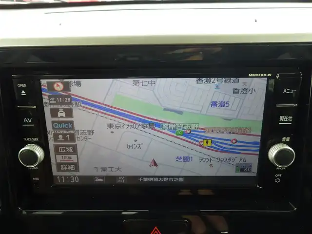 日産 デイズ ルークス HWS X Vセレクション 千葉県 2019(平31)年 3.8万km ホワイトパール エマージェンシーブレーキ/両側パワースライドドア/純正SDナビ/地デジTV/【BD/DVD/CD再生機能　Bluetooth接続】/アラウンドビューモニター/ドライブレコーダー（前後撮影）/革巻きステアリング/ステアリングスイッチ/ETC/LEDヘッドライト/フォグライト/ウインカーミラー/コーナーセンサー/純正15インチアルミホイル/インテリジェントキー