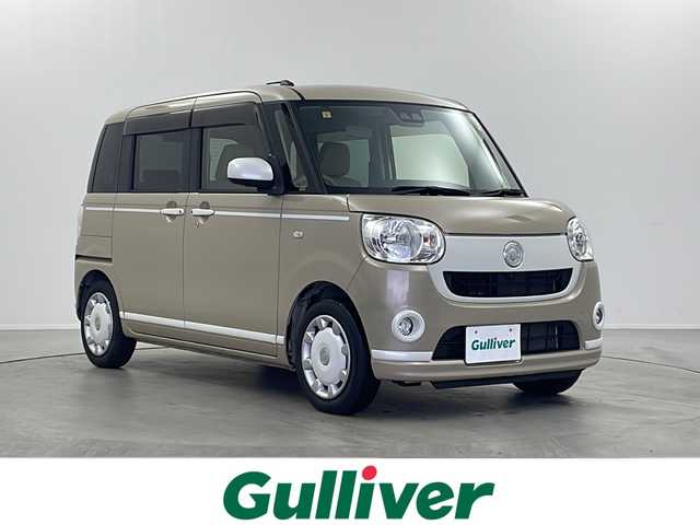 ダイハツ ムーヴ キャンバス X ホワイトアクセント リミテッド SAⅢ 栃木県 2020(令2)年 3.4万km ナチュラルベージュマイカM 純正メーカーＳＤナビ/（CD/DVD/フルセグ/AM・FM/SD)/横滑り防止/車線逸脱警報/プリクラッシュブレーキ/アイドリングストップ/両側パワースライドドア/オートライト/ステアリングスイッチ/電動格納ミラー/AAC /プッシュスタート/スマートキー/純正フロアマット