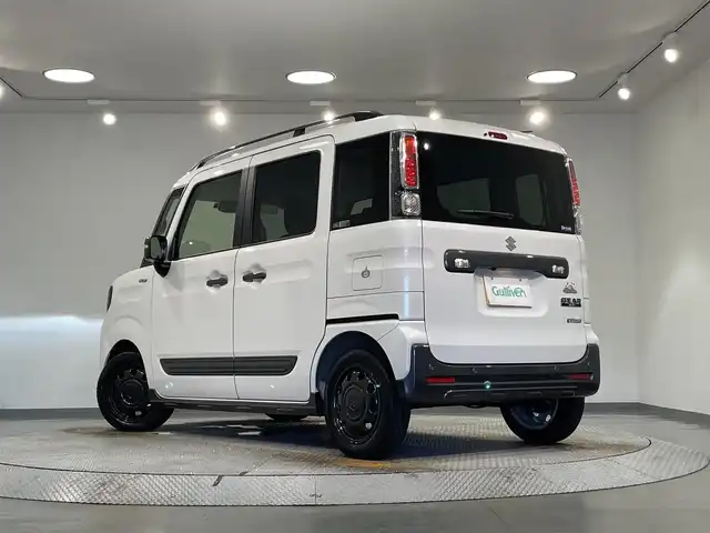 スズキ スペーシア ギア HYBRID XZ 愛知県 2021(令3)年 1万km ピュアホワイトP ディスプレイオーディオ　/（Bluetooth/ラジオ/USB/AppleCarPlay/AndroidAuto)/両側パワースライドドア　/デュアルセンサーブレーキサポート　/レーダークルーズコントロール　/ビルトインＥＴＣ　/シートヒーター　/LEDヘッドライト　/LEDフォグランプ/バックカメラ　/コーナーセンサー/レーンキープアシスト/横滑り防止/プッシュスタート/　　-スマートキー/後席サンバイザー