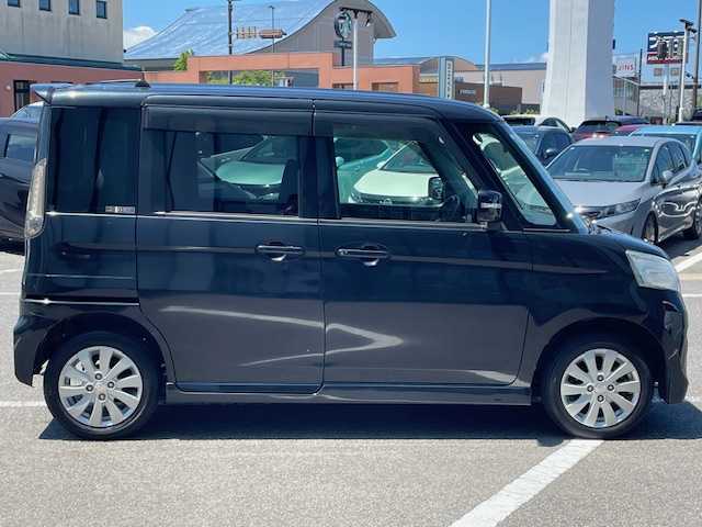 スズキ スペーシア カスタム XS 長崎県 2015(平27)年 5.6万km ブルーイッシュブラックパール3 社外SDナビ/CD/DVD/ワンセグTV/左側パワースライドドア/ドライブレコーダー/アイドリングストップ/LEDヘッドライト/オートライト/純正14インチAW/ウィンカーミラー/ETC/スマートキー×2