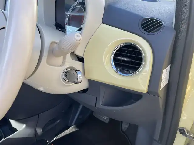 フィアット ５００ ジャッロ ヴァニリア 福島県 2015(平27)年 8.8万km バニライエロー 70台限定車/社外メモリーナビ/CD/SD/BT/フルセグTV/社外14AW(純正15AW＋夏タイヤ積込)/茶/ベージュ革シート/ステアリングリモコン(音量のみ)/フォグライト/フロアマット/キーレス/ETC