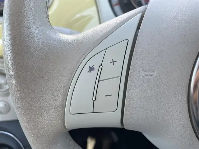 フィアット ５００ ジャッロ ヴァニリア 福島県 2015(平27)年 8.8万km バニライエロー 70台限定車/社外メモリーナビ/CD/SD/BT/フルセグTV/社外14AW(純正15AW＋夏タイヤ積込)/茶/ベージュ革シート/ステアリングリモコン(音量のみ)/フォグライト/フロアマット/キーレス/ETC