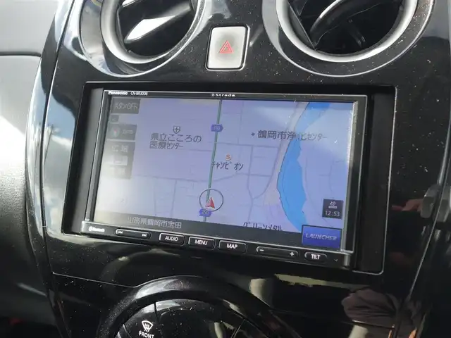 日産 ノート e－パワー B FOUR 山形県 2019(令1)年 8.5万km ブリリアントシルバー ４WD/衝突被害軽減システム/メモリナビ/　【CD BT AUX AM/FM】/バックカメラ/オートライト/アイドリングストップ/コーナーセンサー/電動格納ウィンカーミラー/フロアマット/スマートキー/ETC