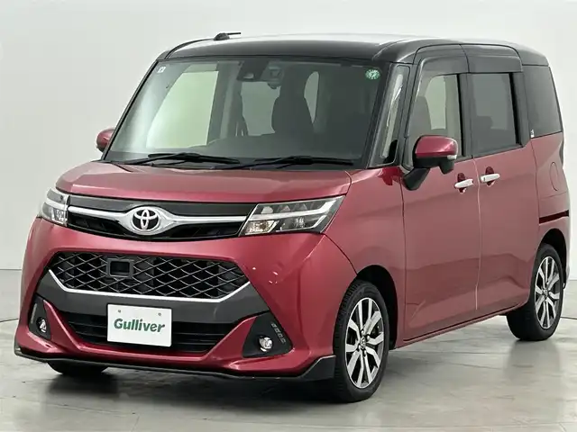 トヨタ タンク カスタムG－T 福岡県 2017(平29)年 4.6万km ブラックマイカ/マゼンダベリーメタリック 純正7型ナビ(CD DVD BT フルセグTV)　/ETC /ドライブレコーダー　/スマートアシスト2 /衝突被害軽減ブレーキ　/レーンキープアシスト　/両側パワースライドドア /オートライト /LEDヘッドライト　/フォグランプ