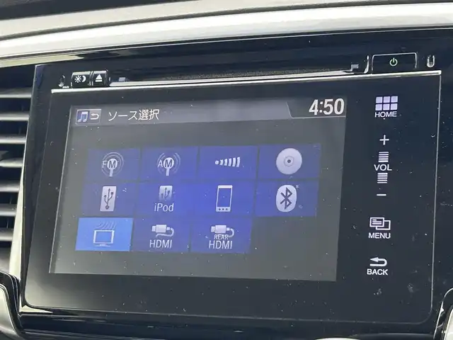 ホンダ オデッセイ ハイブリッド アブソルートセンシングEXパック 熊本県 2016(平28)年 8.3万km ホワイトオーキッドパール 純正ナビ（ＣＤ・ＤＶＤ・フルセグ・ＢＴ・ＳＤ）/バックカメラ　/純正フリップダウンモニター　/ビルトインＥＴＣ　/両側パワースライドドア　/レーダークルーズコントロール　/衝突軽減ブレーキ　/レーンキープアシスト/ブラインドスポットモニター/横滑り防止/オットマン/運転席パワーシート/ハーフレザーシート/オートライト/オートマチックハイビーム/LEDヘッドライト/フォグライト/スマートキー/プッシュスタート/スペアキー1本